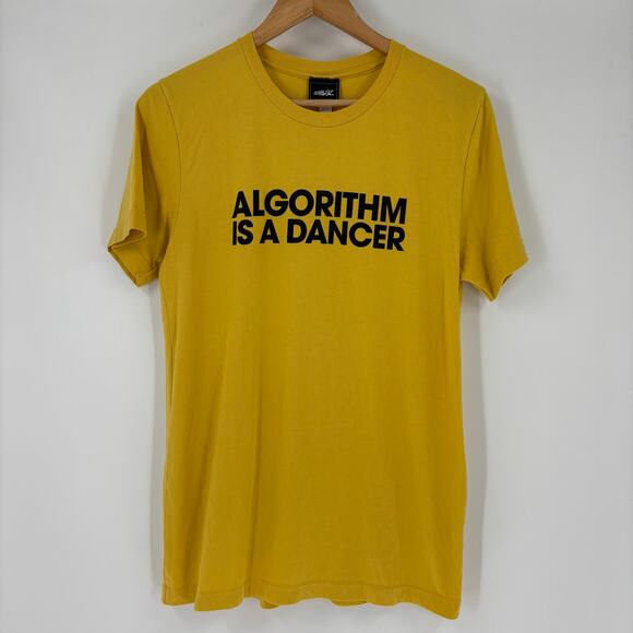 Gorillaz Algorithm Is A Dancer T Shirt Size Medium Men’s Yellow Rap T Music Band - Picture 2 of 8